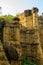 Pha Chor, the rocky cliffs are shaped like huge walls and pillars in Mae Wang National Park