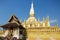 Pha That Luang golden stupa in Vientiane, Laos.