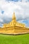 The Pha That Luang stupa is the symbol of the city of Vientiane,