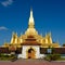 Pha That Luang stupa in Vientiane, Laos.