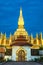 Pha That Luang(Temple) or Great Stupa in Vientiane, Symbol of Laos.