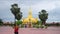 Pha That Luang temple in Vientiane, Laos. Famous golden symbol of the country