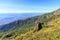 Pha Ngam Noi Cliff and valley scenery view at Kew Mae Pan nature trail, Doi Inthanon National Park, Chiang Mai, Thailand