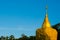 Phadan pagoda on mountian,Golden rock, Sakonnakorn Thailand