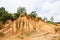 PHAE MUANG PHI, PARK AREA OF SEDIMENT CAUSED BY EROSION IN THAILAND