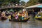 Phak Hai District, Ayutthaya Province, - July 17,2019, Festival of Lent Candle Procession, Lad Chaod Canal