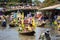 Phak Hai District, Ayutthaya Province, - July 17,2019, Festival of Lent Candle Procession, Lad Chaod Canal