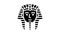 pharaoh egypt glyph icon animation