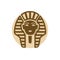 Pharaoh face icon isolated on white background