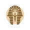 Pharaoh face icon on white background