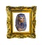 Pharaoh king tut tutankhamun gold treasure picture frame wall egyptian egypt mask pyramid rococo georgian renaissance old retro