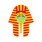 Pharaoh Nausea emoji. Rulers of ancient Egypt Sick emotions avatar