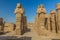 Pharaoh statues in the Karnak Temple Complex, Egy