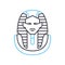 pharaon line icon, outline symbol, vector illustration, concept sign