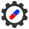 Pharma Industry Raster Icon Illustration