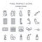 Pharmaceutical dosage forms editable stroke outline icon pack isolated on white background vector illustration. Pixel perfect. 64