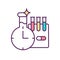 Pharmaceutical manufacturing RGB color icon