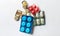 Pharmaceutical medicines capsules and tablets packets