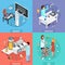 Pharmaceutical Production 4 Isometric Icons