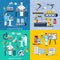 Pharmaceutical Production Concept Icons Set