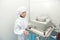 Pharmaceutical scientific female at pharmacy industry manufact