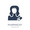 Pharmacist icon. Trendy flat vector Pharmacist icon on white background from Professions collection