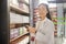 Pharmacist, tablet and portrait of Asian woman in pharmacy, shop or drugstore. Healthcare, medical professional and