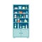 Pharmacy cabinet full of drugs, pills and bottles. Pharmacy shelves. Medical cabinet. Vector illustration in flat style