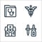 Pharmacy line icons. linear set. quality vector line set such as ear dropper, pharmacy, caduceus