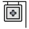 Pharmacy Signboard Isolated Vector icon which can be easily modified or edit