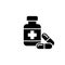 Pharmacy vector icon. Medical preparations, tablets.