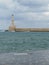 Pharos lighthouse protects the Old Venetian harbor