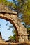 phaselis sea old column stone