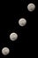Phases of Wolf moon lunar eclipse. January 2020.
