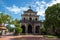 Phat Diem cathedral under blue sky in Ninh Binh, Vietnam