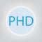 PHD Doctor of Philosophy concept