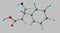 Phenibut molecular structure isolated on grey