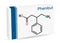 Phenibut molecule. It is central nervous system depressant with anxiolytic and sedative effects. Skeletal chemical