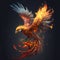 Phenix fire bird. Geenerative AI