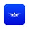 Phenix wing icon blue vector