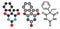 Phenobarbital barbiturate anticonvulsant (epilepsy drug) molecule