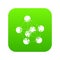 Phenol icon green vector