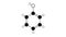 phenol molecule, structural chemical formula, ball-and-stick model, isolated image carbolic acid