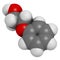 Phenoxyethanol preservative molecule. Used in cosmetics, vaccines, drugs, etc.