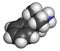 Phentermine appetite suppressant drug molecule. Used in treatment of obesity.