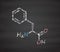 Phenylalanine l-phenylalanine, Phe, F amino acid molecule.