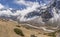 Pheriche valley and Himalaya peaks