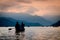 Phewa lake during sunset, Pokhara, Nepal