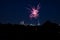 Philadelphia 4th of July firework. view from Fairmount Park