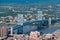 Philadelphia aerial view pano cityscape landscape